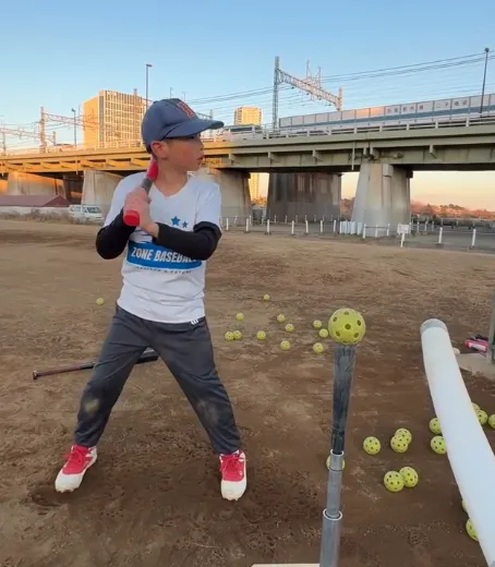 バッティング練習